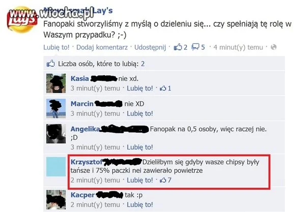 Fanpage Lays... Pytają...