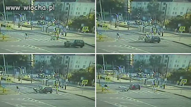 Kobieta z wózkiem potrącona na pasach. Kierowca: Oślepiło mnie słońce