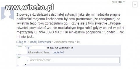 Z serii Fejsbuk mój pamiętnik..