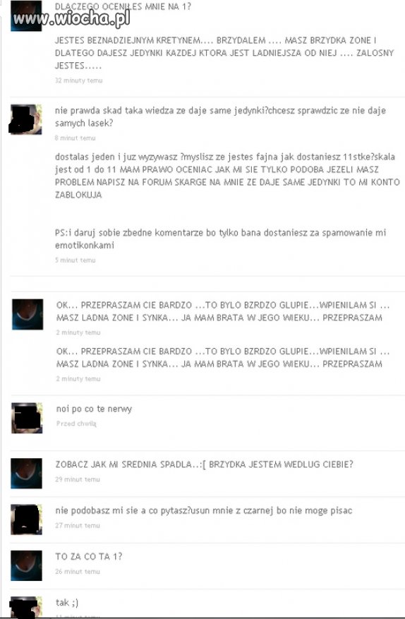 Rozmowa pw na fotka...I oburzenie...