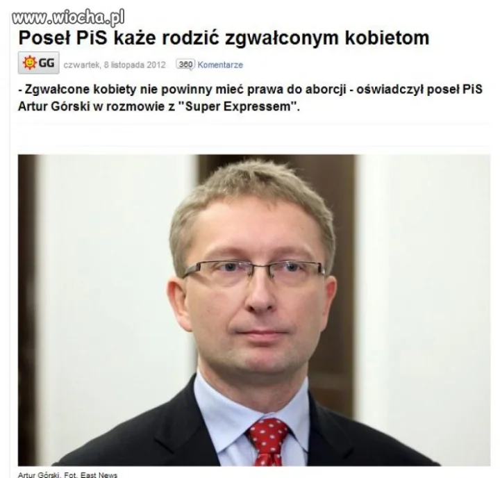 Poseł PiS każe rodzić zgwałconym kobietom 