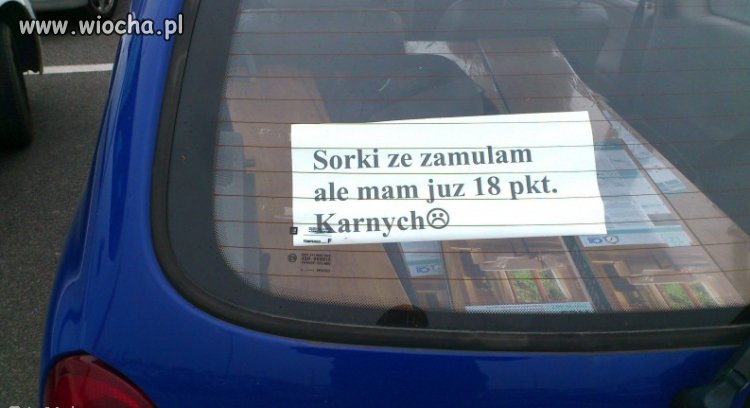 Informacja od kierowcy...