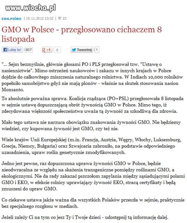 Nasi kochani politycy i ich troska o nas. 