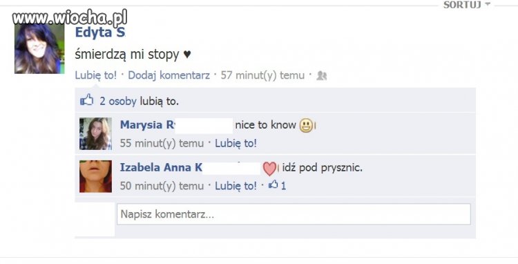 Śmierdzą jej stopy