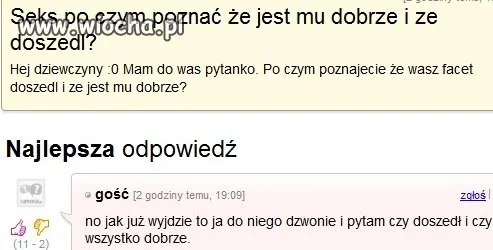 Jest nurtujące pytanie...
