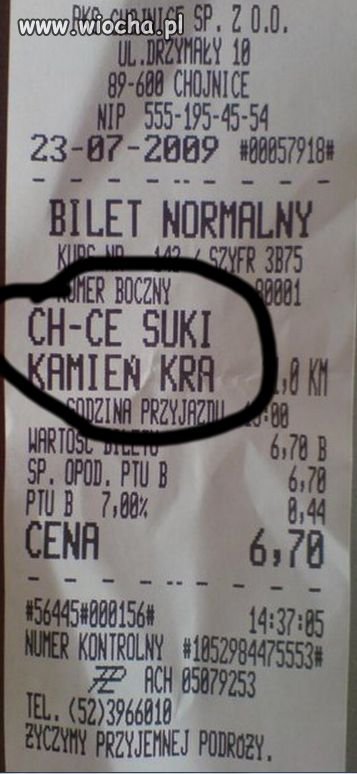 Wcale jej nie chciałem ...