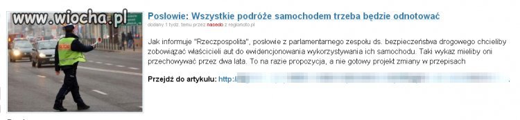 POSŁOWIE CHCĄ ABYŚ REJESTROWAŁ GDZIE