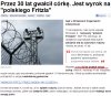 Przez 30 lat gwałcił swoją córkę...