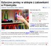 Sztuczne penisy w sklepie z zabawkami