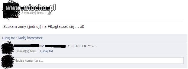 Szukam żony na FB