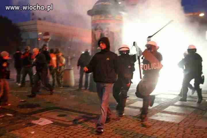 Tak wyglądała pacyfikacja "agresywnych kiboli"