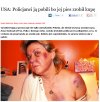 Policjanci ją pobili