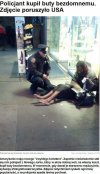 Policjant Kupił Buty bezdomnemu...