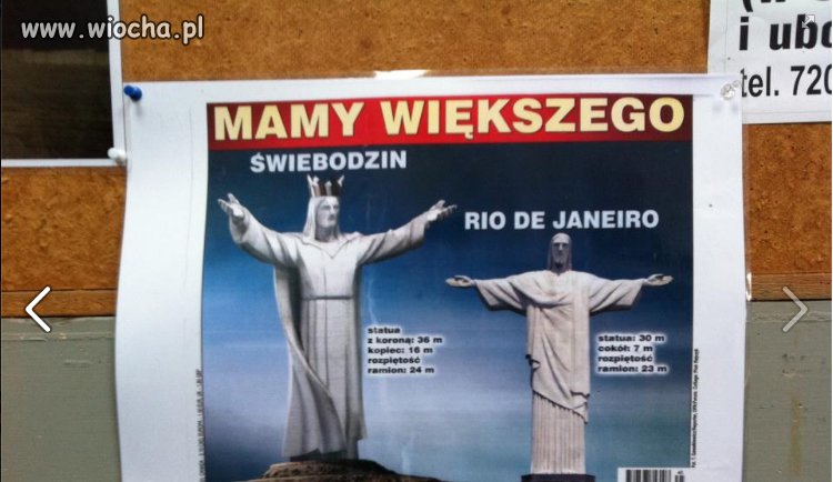 Wiocha to wydanie 15stu baniek na kawał betonu,