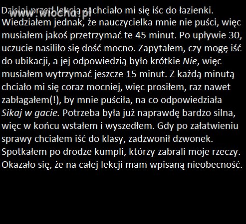Wiocha niektórych nauczycieli...