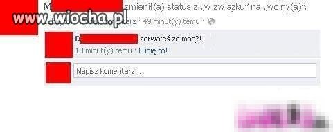 Bo wszyscy kochamy zrywać przez facebooka 