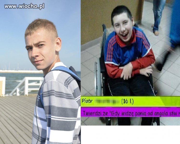 Robienie sobie żartów z niepełnosprawnego chłopaka