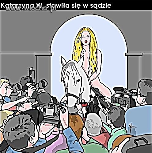 Katarzyna W. Stawia się w sądzie 