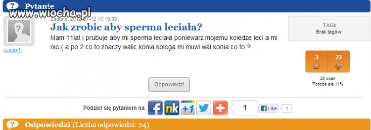 Dziecko na zapytaju