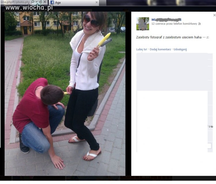 "Zajebisty fotograf z zajebistym ujęciem"