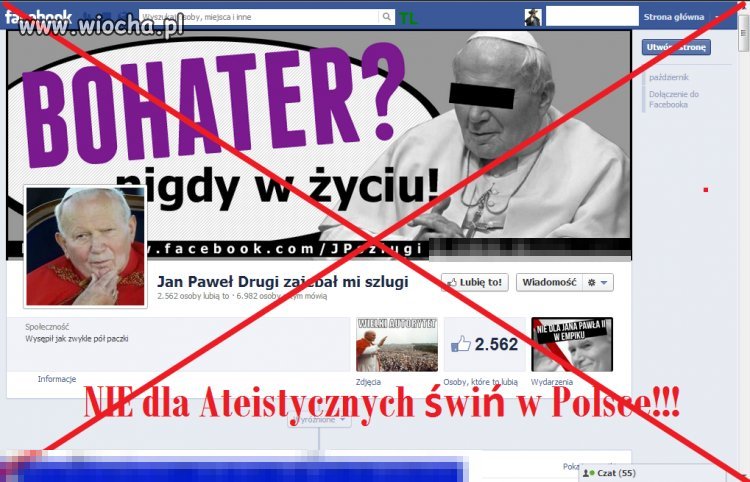 Na facebooku szerzy się wiocha 