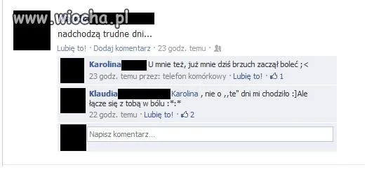Ją to chyba głowa boli,