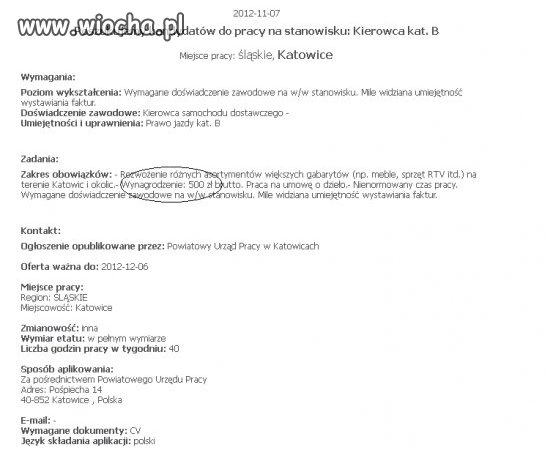 Wynagrodzenie  kierowcy ...