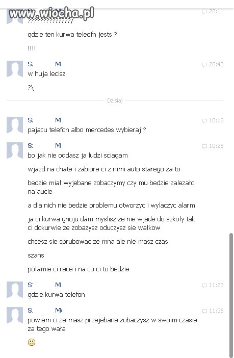 O boże! On mnie zabije! JEZU!