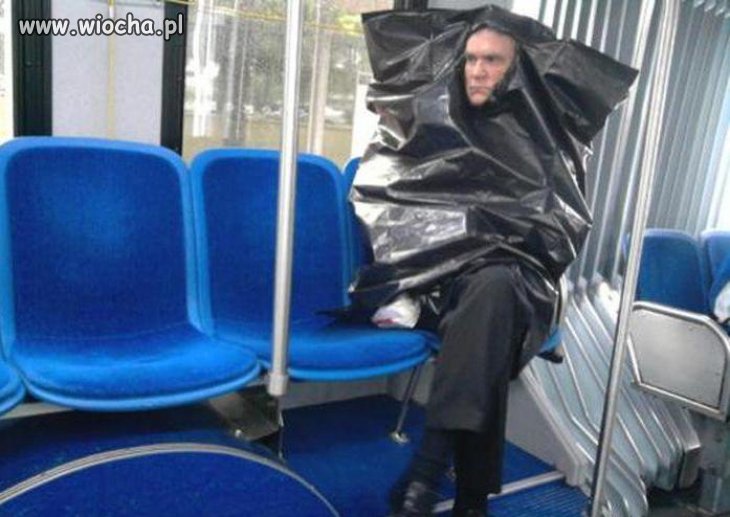 Pada ??? W tramwaju też nie zmoknie
