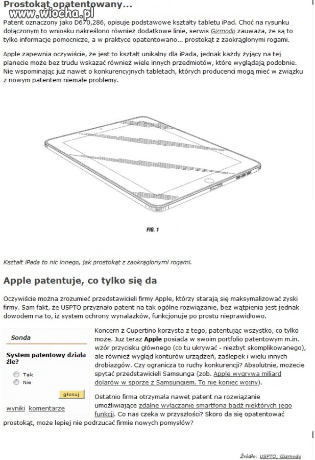 Apple opatentowało... 