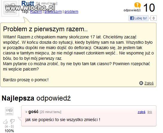 Szczerość nie zna granic...