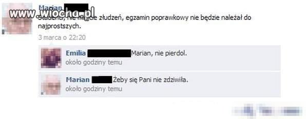 Marian nie pi*rdol