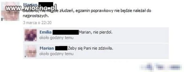 Marian nie pi*rdol