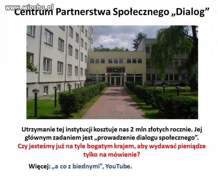 Dialog ważniejszy od biednych