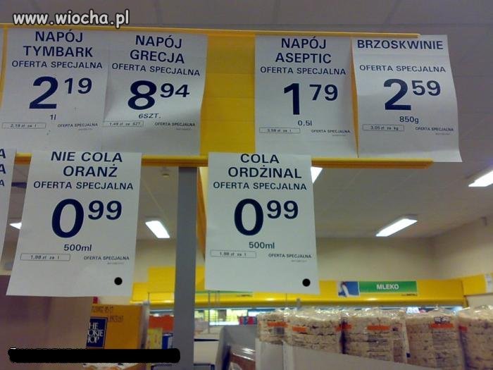 Jaka decyzja ? Cola czy nie cola?