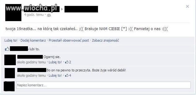 Zamiast pójść na cmentarz i postawić znicz