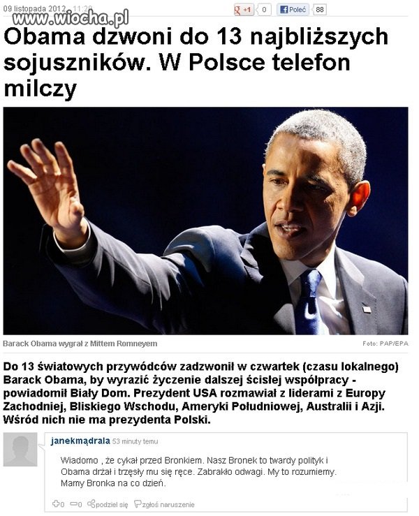 Polska, jeden z głównych sojuszników Stanów