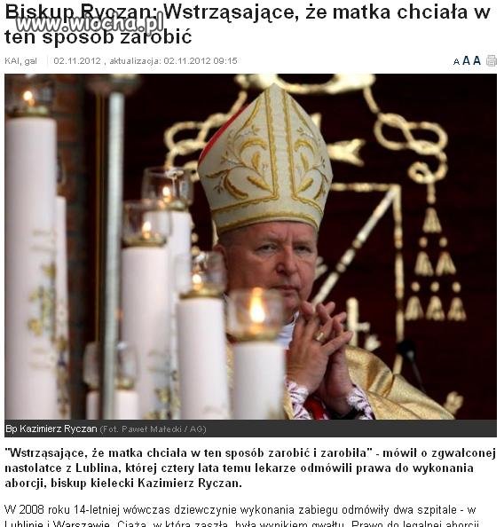 ...bo matka chciała zarobić na gwałcie córki!!!