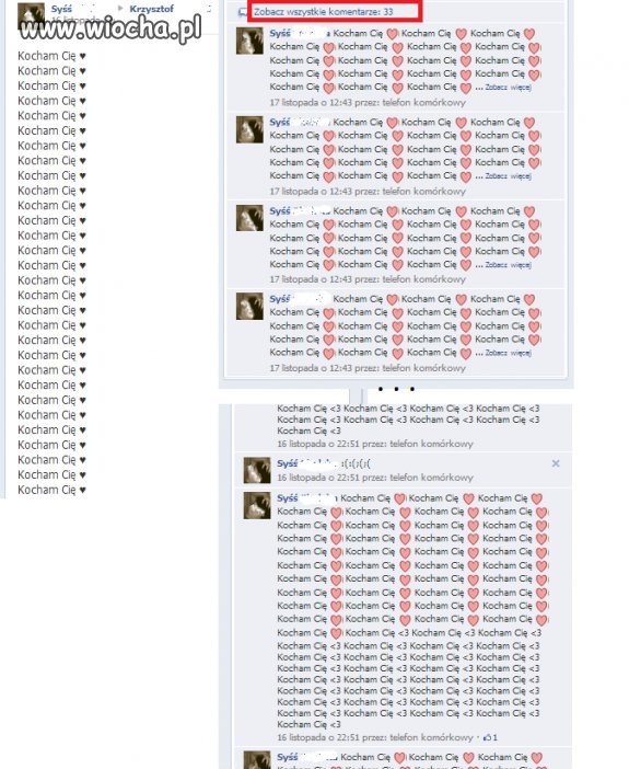 Facebookowa miłość 