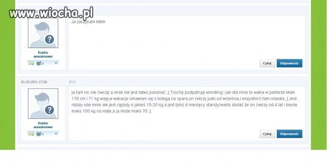 Temat forum: Co trenujecie ?
