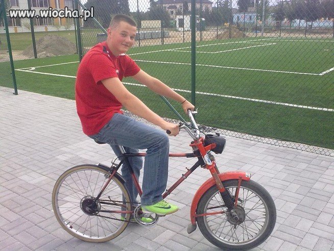 Mój "roweroskuter" czy "rowerorower" jakoś tak 