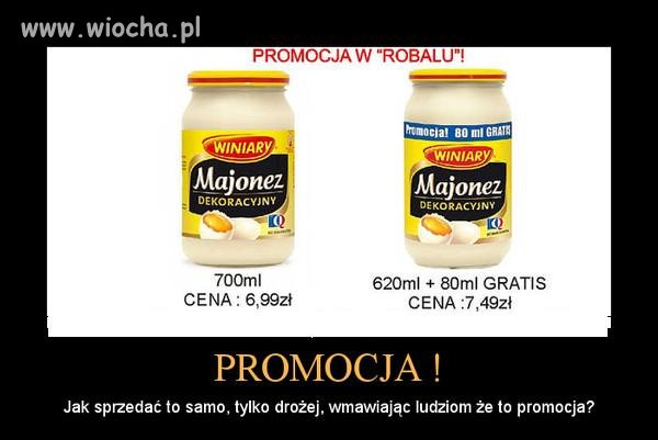 Promocja  wybierajcie produkty z promocji 