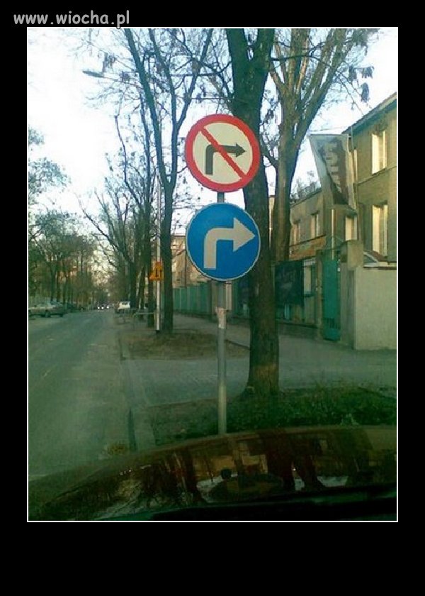 Dwa wykluczające się znaki