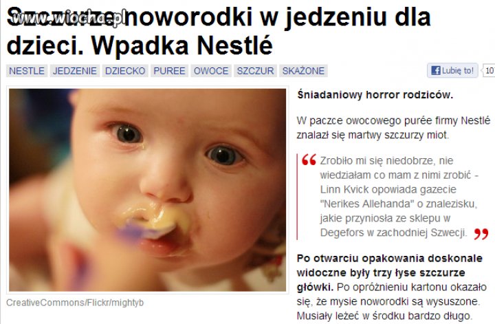Wpadka Nestle...
