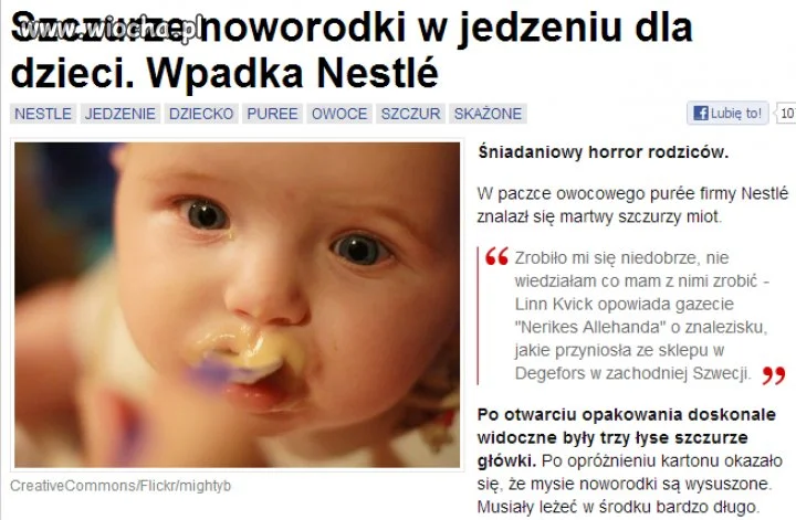 Wpadka Nestle...