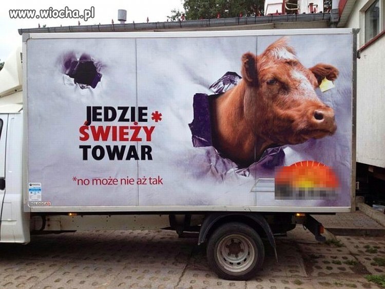Jedzie świeży towar...