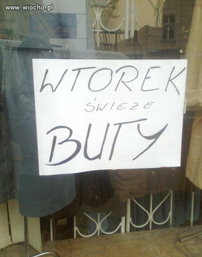 A w środę świeże skarpety...