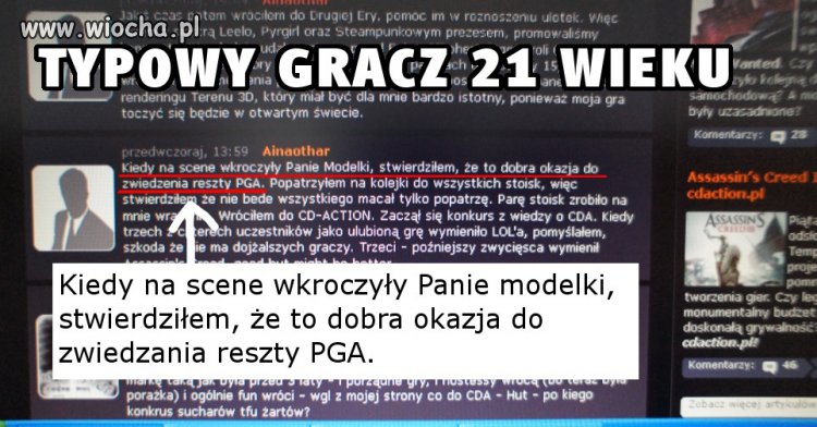 Typowy gracz 21 wieku