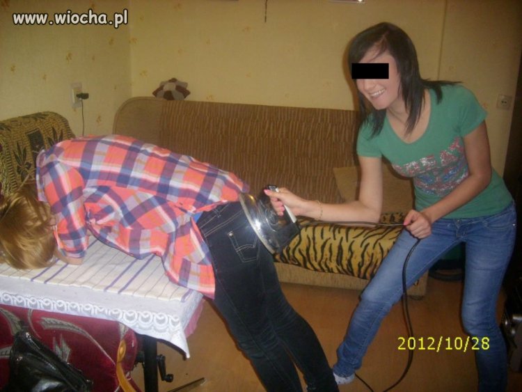 Zabawa z żelazkiem