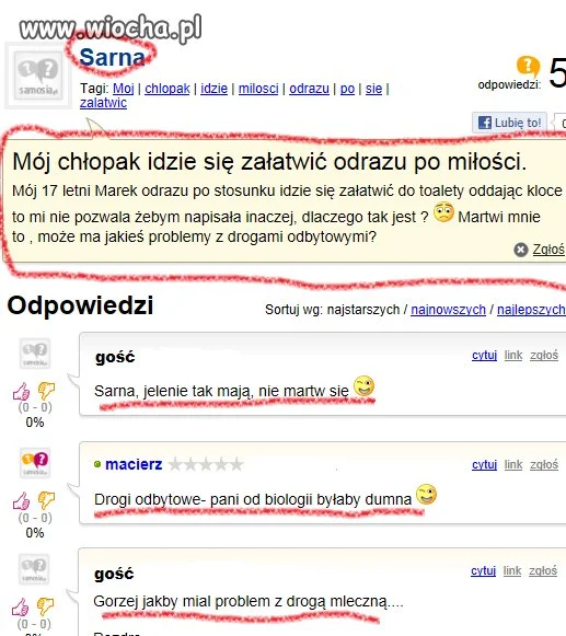 Niestety jelenie tak mają...